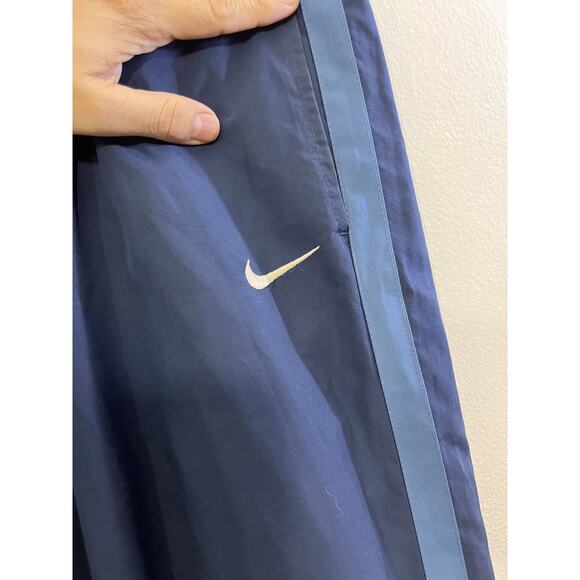 VTG Nike Windbreaker Track Pants 2XL Blue Lined Y2K Baggy 90s Hip Hop Streetwear - Picture 4 of 16